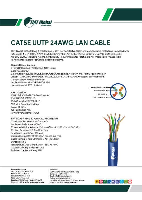 cat 5e ethernet cable
