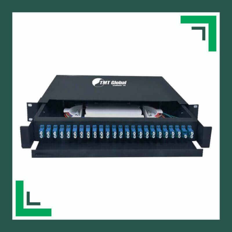 Fiber Patch Panel 24port SC-UPC Simplex Adapter Sliding Type