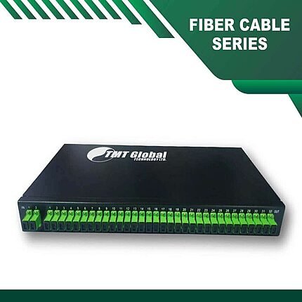 Fiber optic SC APC Splitter 2X32 Rack Mounted Fiber Splitter SC-APC Rack Mounted 2X32