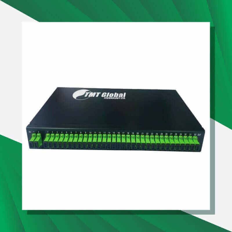 The Leading Fiber Optic Splitter Supplier in Dubai: TMT Global Technology Ltd 2 Fiber Splitter SC-APC Rack Mounted 2X32