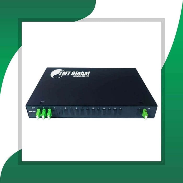 Fiber Optic Splitter LC-APC Rack Mounted 2X6