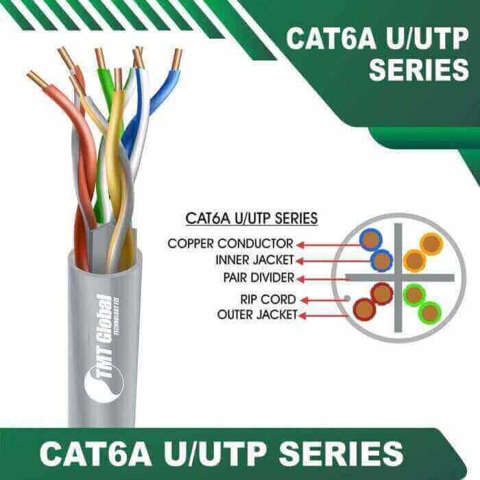 Cat6a 23awg 4 twisted pair U-UTP Data Cable 305mcat8 better than cat7,cat7 cat8,