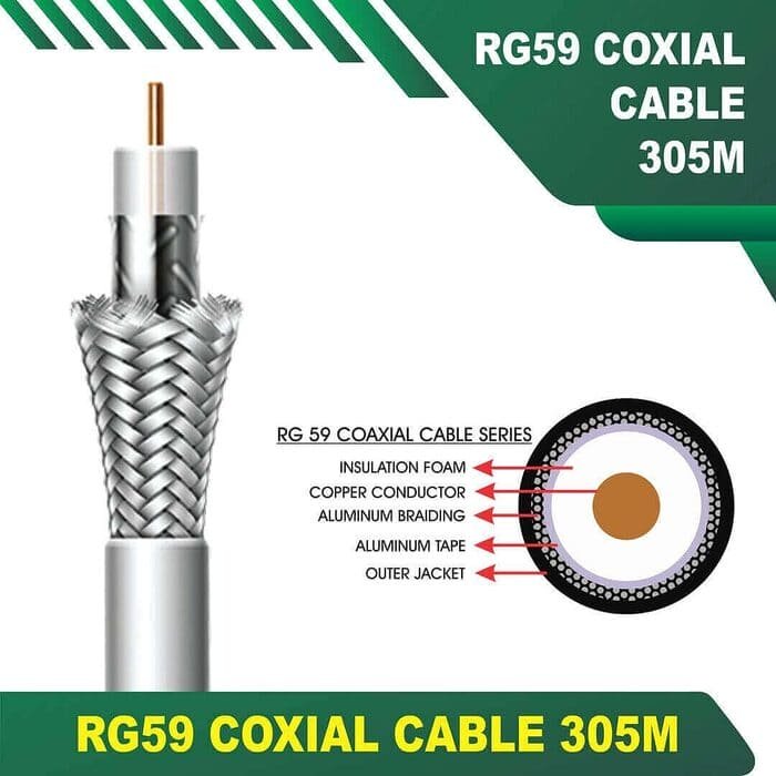 coaxial cable rg59 305 meter
