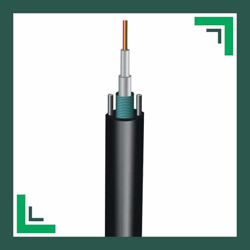 best 24 Core OM4 Fiber Cable Multimode Armored outdoor - tmt uae