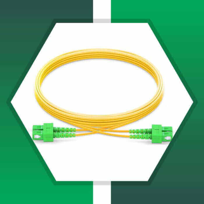 Fiber Optic Patch Cord Single Mode SC-SC-APC Duplex LSZH