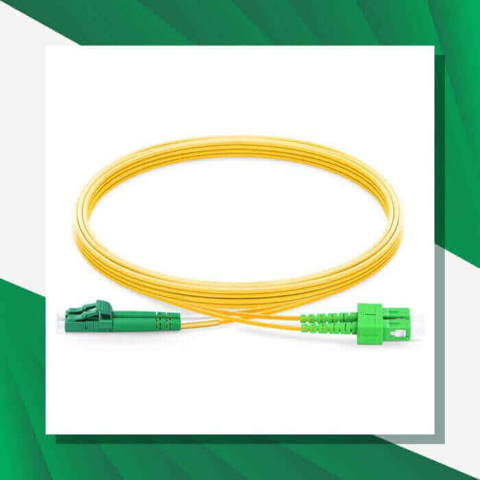Fiber Optic Patch Cord Single Mode SC-APC-LC-UPC Duplex LSZH