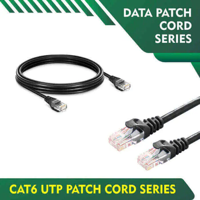 Cable de Parcheo UTP Cat7 - 20 mts Negro Diámetro 23 AWG Patch cord Rj45  Categoría 7