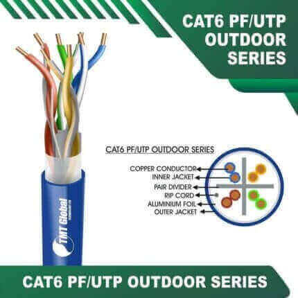 CAT6 PF-UTP 23AWG 4 Twisted Pair Cable 305Mcat7,cat7 cat8,
