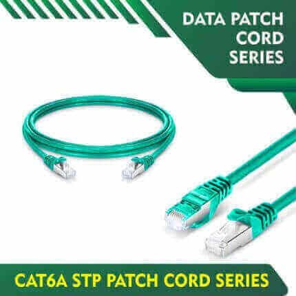 cat6a 23awg ethernet stp patch cord aqua aqua