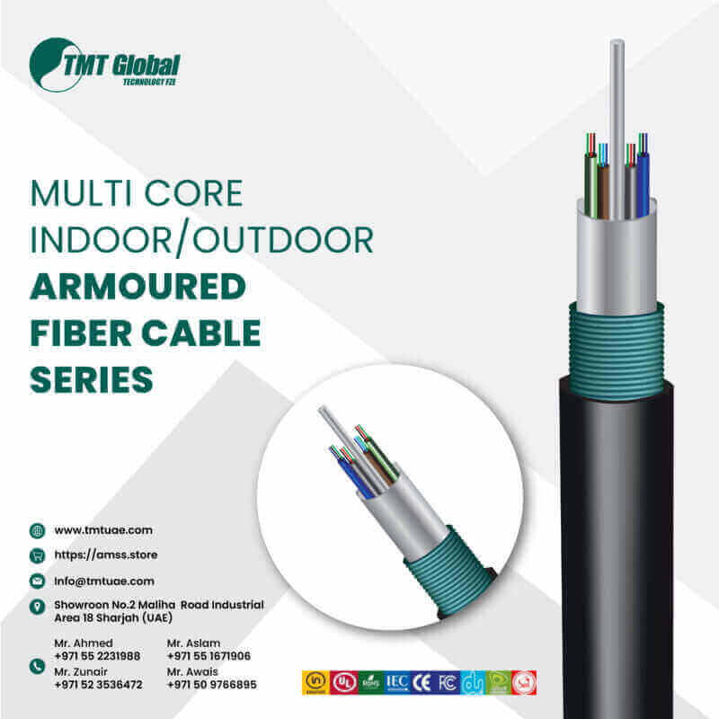 multi core indoor/outdoor armored fiber cable series