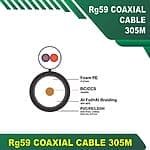 RG59 Coaxial Cable with 2core 1.5mm power cable 305m