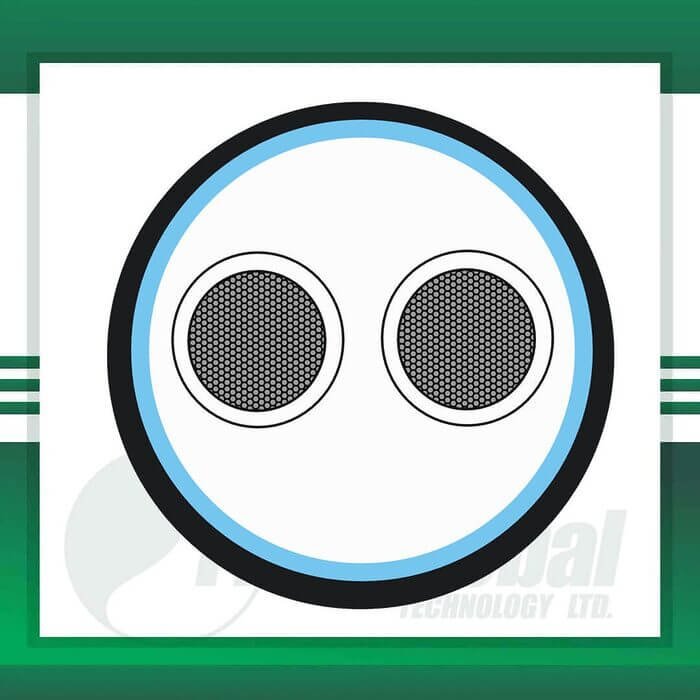 2 core Alarm cable shielded outdoor 16 to 24 awg 305m