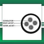 4 core control cable outdoor 10 to 24 awg 305m