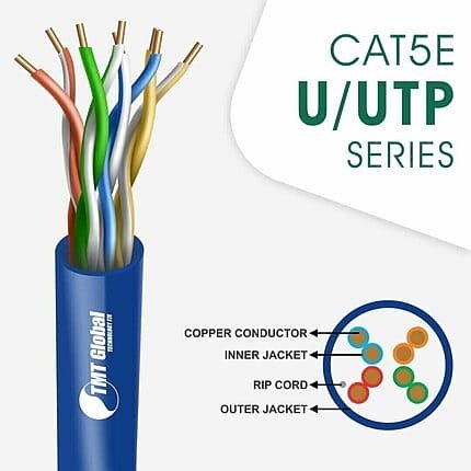 CAT5e U/UTP LSZH Network Cable 24 AWG 4 Pair 305 m – 5X14ZMLX Series