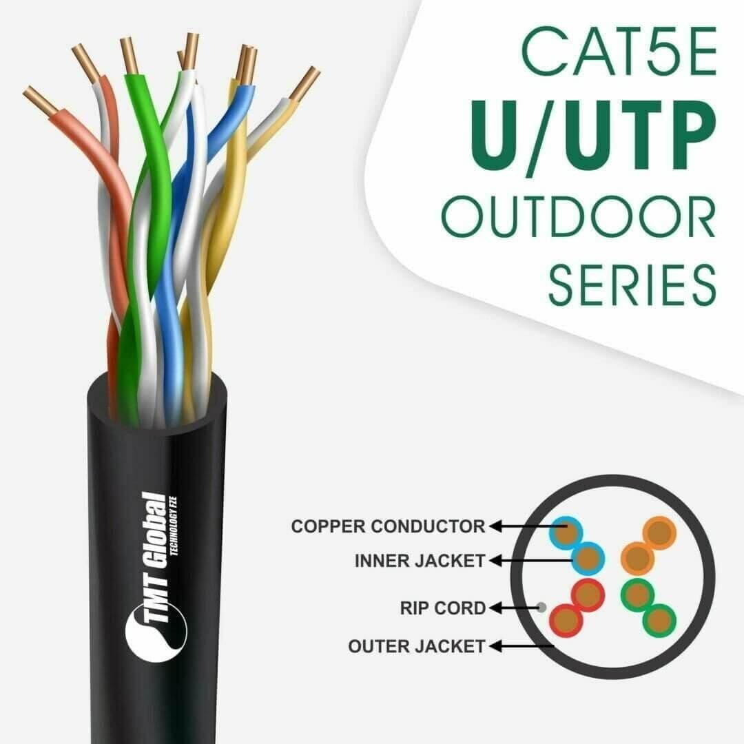 CAT5e U/UTP PE Outdoor Network Cable 24 AWG 4 Pair 305 m – 5X14ZMOK CAT5e U/UTP PE Outdoor Network Cable 24 AWG 4 Pair 305 m – 5X14ZMOK