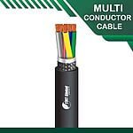 6 core Multi conductor cable PE braid shielded outdoor 16 to 24 awg 305m