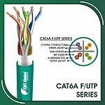 Cat6a f utp cable 6axx5b pvc 23 awg 4 pair 305m