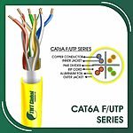 Cat6a f utp cable 6axx5b pvc 23 awg 4 pair 305m