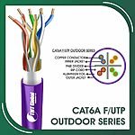 Cat6a f utp cable 6axx5b pe outdoor 23 awg 4 pair 305m