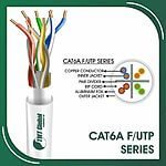 Cat6a f utp cable 6axx2b PVC 23 awg 4 pair 305m