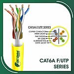 Cat6a f utp cable 6axx2b PVC 23 awg 4 pair 305m