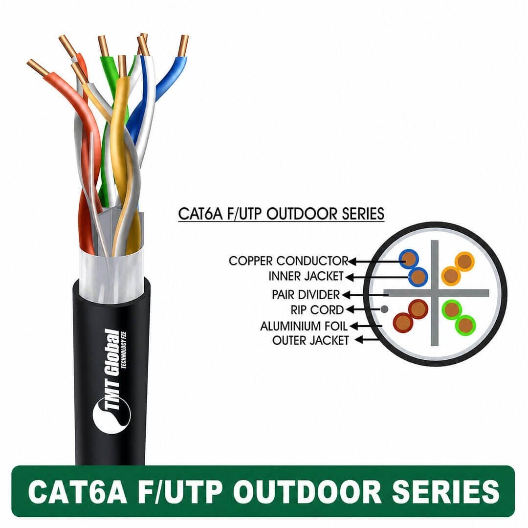 CAT6A F/UTP PE Outdoor Network Cable 23 AWG 4 Pair – 6A237BOK CAT6A F/UTP PE Outdoor Network Cable 23 AWG 4 Pair – 6A237BOK