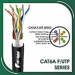 Cat6a f utp 6axx6m pvc Cable 23 awg 4 pair 305m