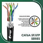 Cat6a sf utp outdoor cable pe 23 awg 4 pair 305m 6axx7b Series