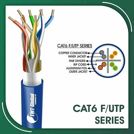 Cat6 f utp 6xxx5b lszh Cable 23 awg 4 pair 305m