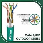Cat6 f utp 6xxx6m LSZH Cable 23 awg 4 pair 305m