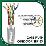 Cat6 f utp 6xxx6m LSZH Cable 23 awg 4 pair 305m