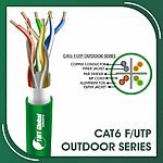 Cat6 f utp 6xxx6m LSZH Cable 23 awg 4 pair 305m