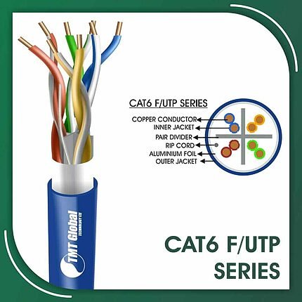 Cat6 f utp 6xxx6m PVC Cable 23 awg 4 pair 305m