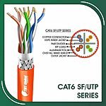 Cat6 sf utp pe Outdoor Cable 23 awg 4 pair 305m 6xxx5b