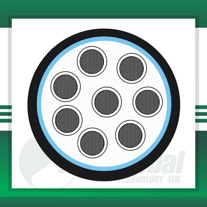 8 core control cable shielded outdoor 10 to 24 awg 305m