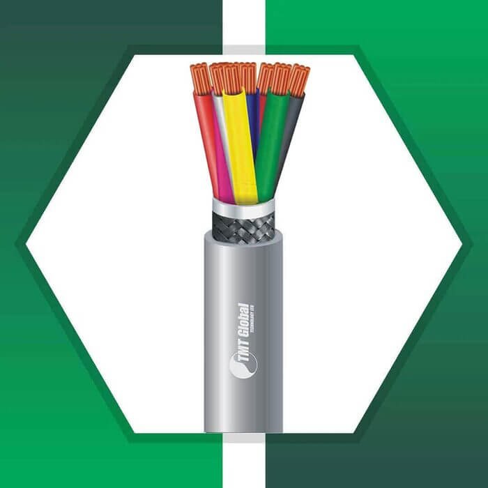 8 core control cable shielded outdoor 10 to 24 awg 305m