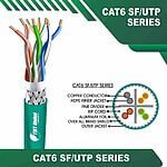 Cat6a u utp 6axx6m pvc Cable 23 awg 4 pair 305m