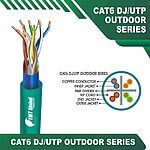 Cat6 U utp 6xxx5B PE PVC Outdoor Cable 23 awg 4 pair 305m