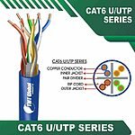 Cat6 U utp 6xxx6m PE Outdoor Cable 23 awg 4 pair 305m