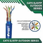 Cat6 U utp 6xxx5B PE PVC Outdoor Cable 23 awg 4 pair 305m