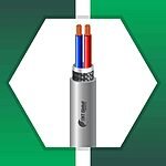 2 core Alarm cable braid shielded 16 to 24 awg 305m