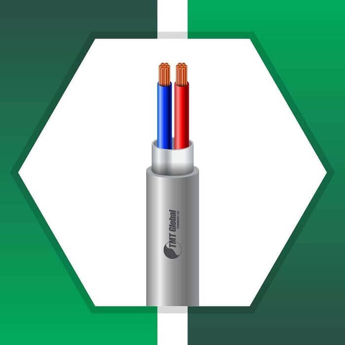 2 core Alarm cable shielded 16 to 24 awg 305m