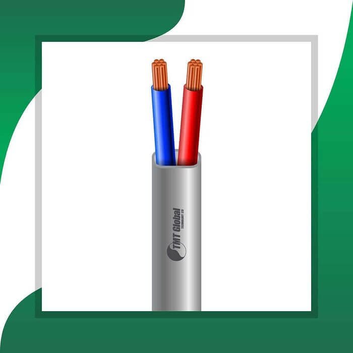 2 core control cable flat pvc 10 to 24 awg 305m