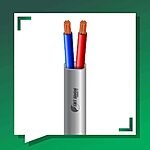 2 core control cable flat pvc 10 to 24 awg 305m
