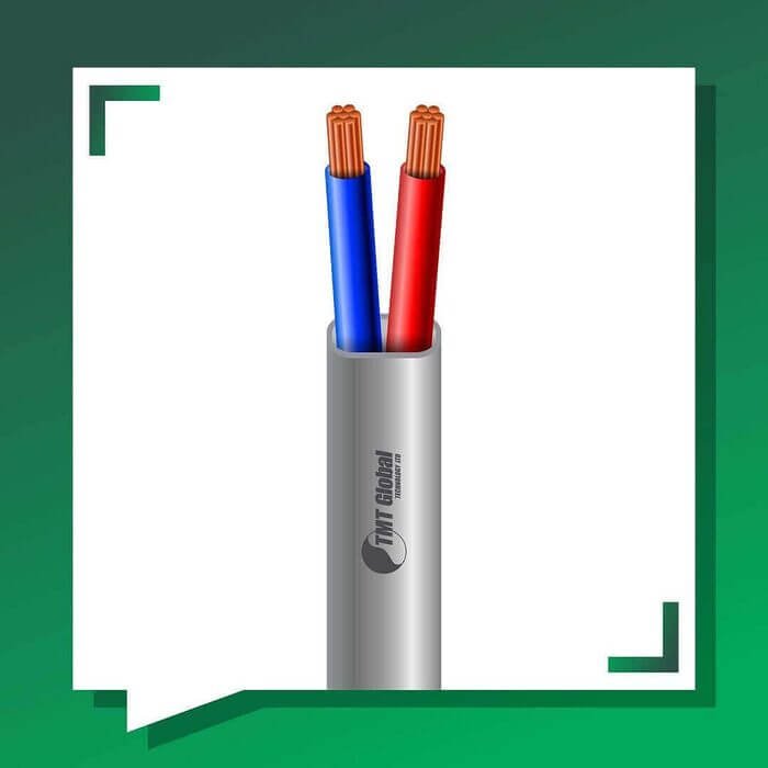 2 core control cable flat pvc 10 to 24 awg 305m