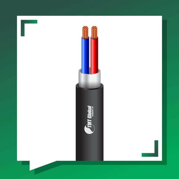 2 core Alarm cable shielded outdoor 16 to 24 awg 305m