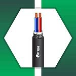 2 core Alarm cable braid shielded PE outdoor 16 to 24 awg 305m