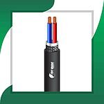 2 core Alarm cable braid shielded PE outdoor 16 to 24 awg 305m