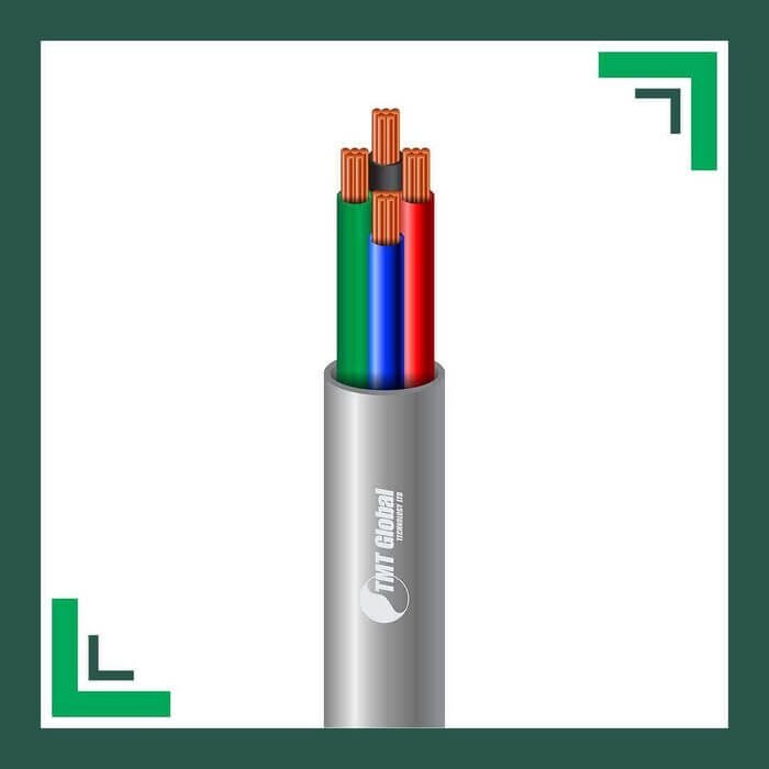 4 core control cable pvc 10 to 24 awg 305m