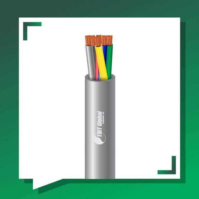 6 core control cable PVC 10 to 24 awg 305m